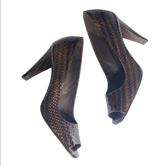 J Vincent Peep Toe Pumps Size 10 - Picture 1 of 7